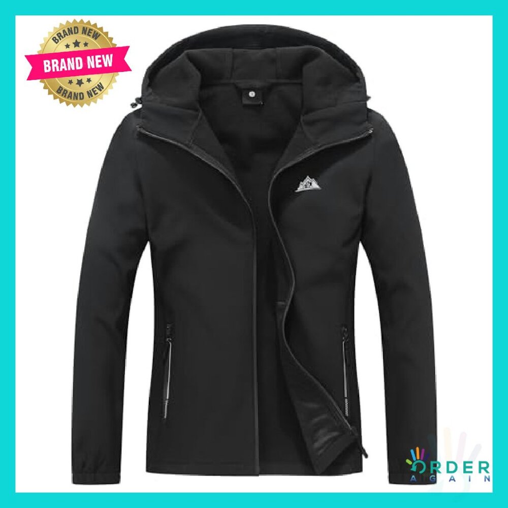 Waterproof Fleece Lined Softshell Jacket Hooded W… - image 2